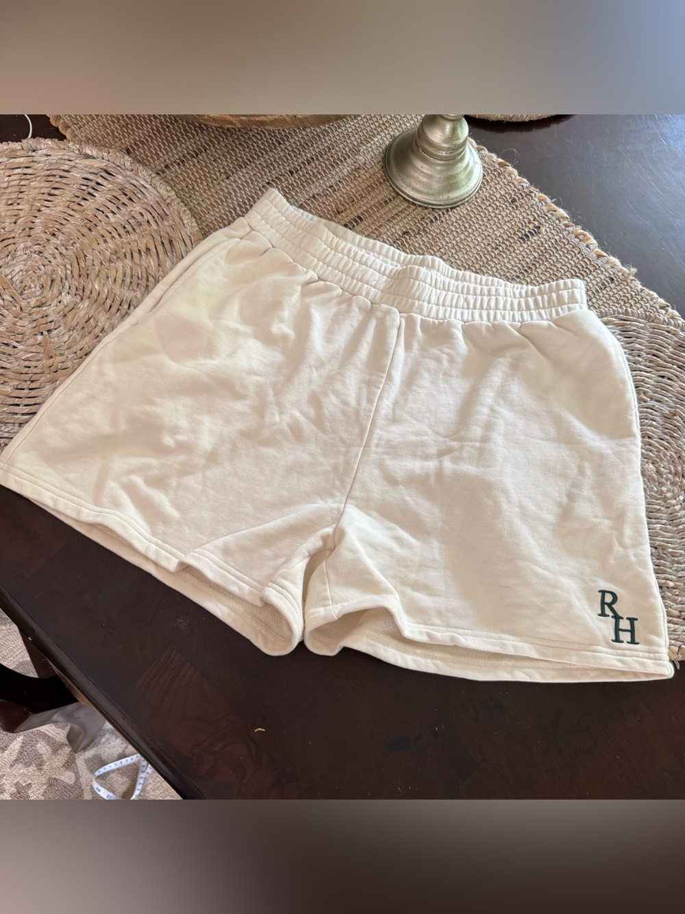 Recreational Habits Cream Varsity Cotton Short